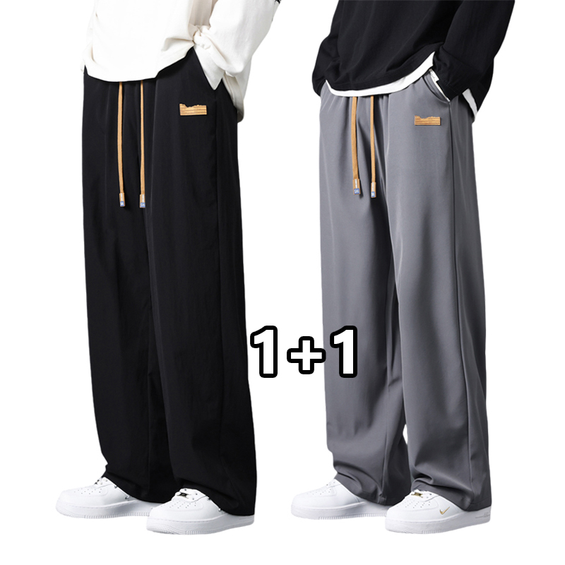 2장 세트 기모 트레이닝 스트레이트 일자 팬츠 추동 캐주얼 바지 11,930원