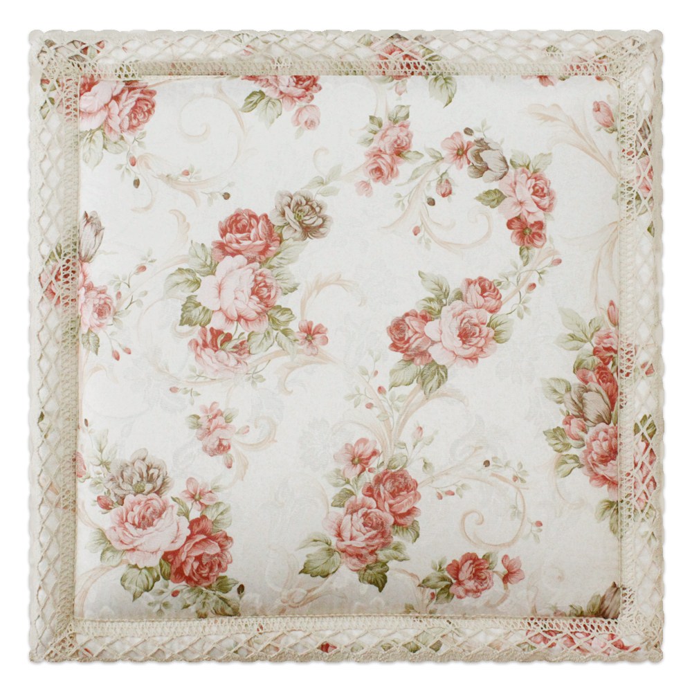 데코벨 자가드 장미 레이스 방석 (사무실방석/의자방석) 9,500원