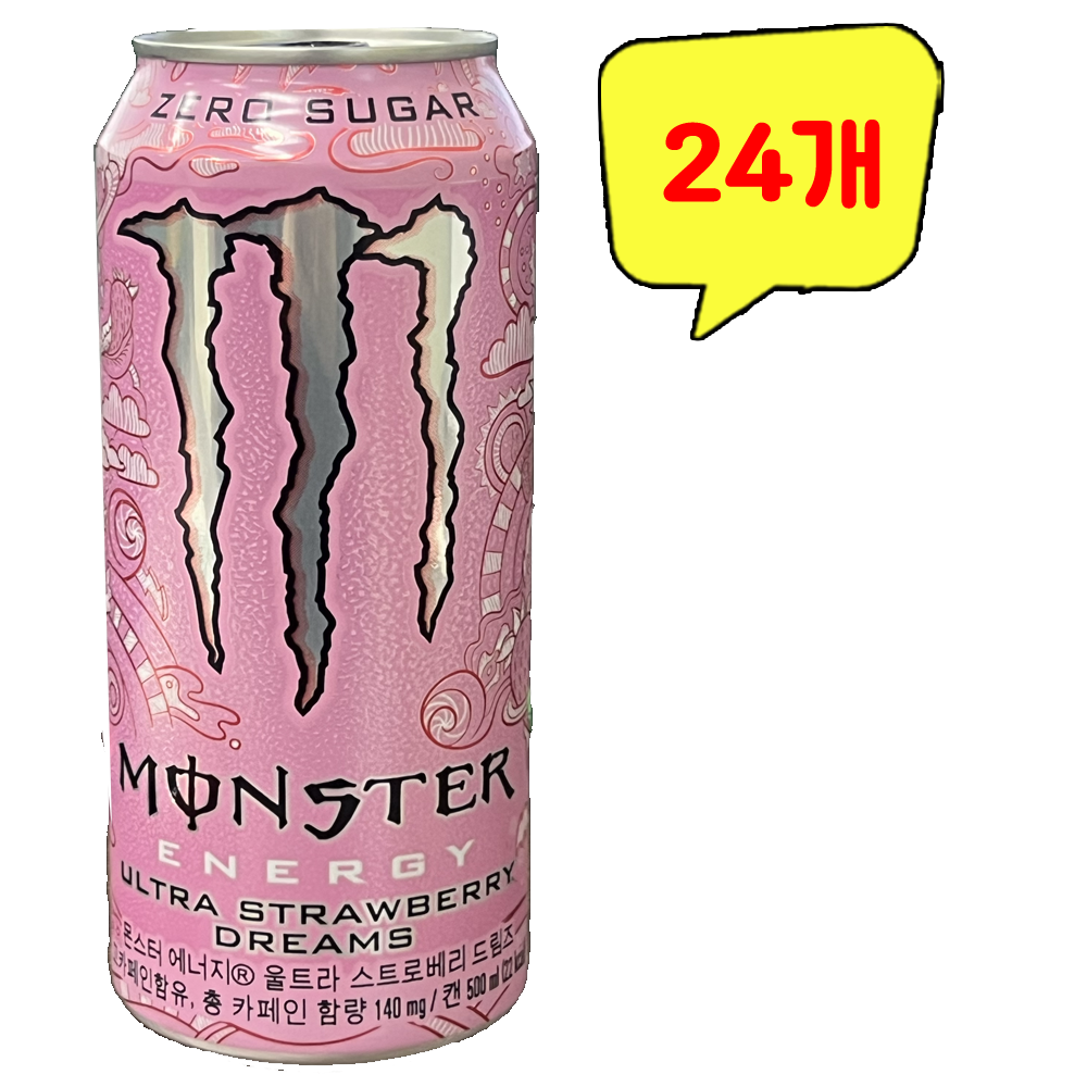 몬스터 에너지 울트라 스트로베리 드림즈 500ml, 500ml, 24개입 48,700원