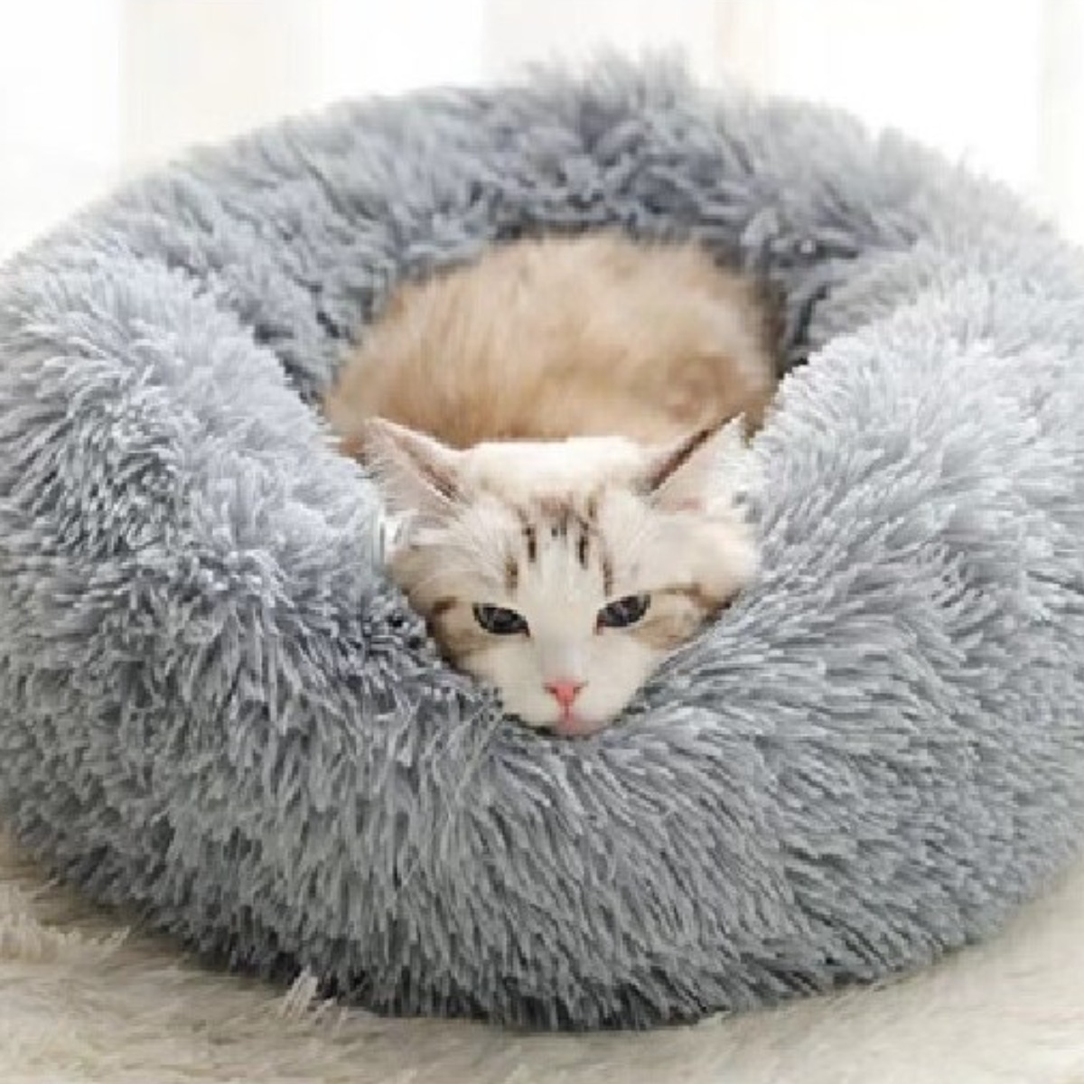 우기펫 반려동물 도넛방석, 라이트그레이, 1개 18,150원
