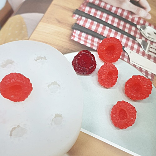 캔들바다 수제몰드 - 리얼 산딸기 8구 , 데코몰드 캔들 diy 케이크캔들데코 5,500원