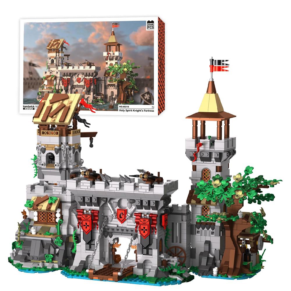 와이오이 바이킹 중세 해적의 절벽 옆 부서진 마스트 캐빈 부두 건물 세트 하우스 빌딩 블록 장난감, 중세 해적선 건축 벽돌 키트, 여성 또는 성인을 위한 선물 1045개 147,200원