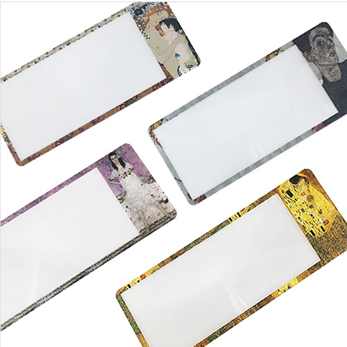 아이루페 명화시리즈 휴대용 책갈피 카드형 노안 돋보기 확대경 3배율 선물용 4종묶음 23,000원