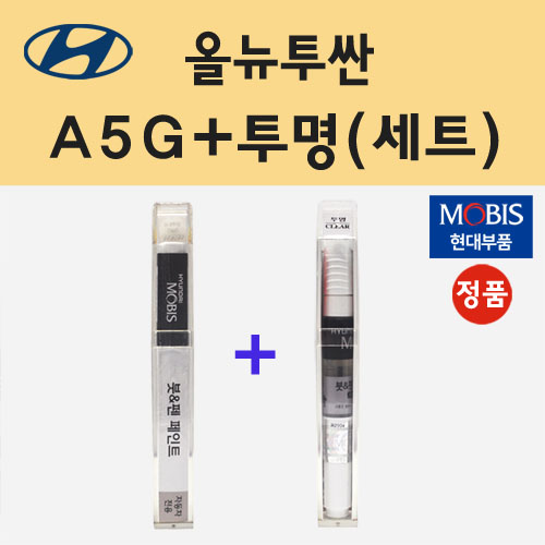 순정품 현대 올뉴투싼 A5G 아마존그레이 붓펜 페인트 + 투명마감용붓펜 8ml 22,000원