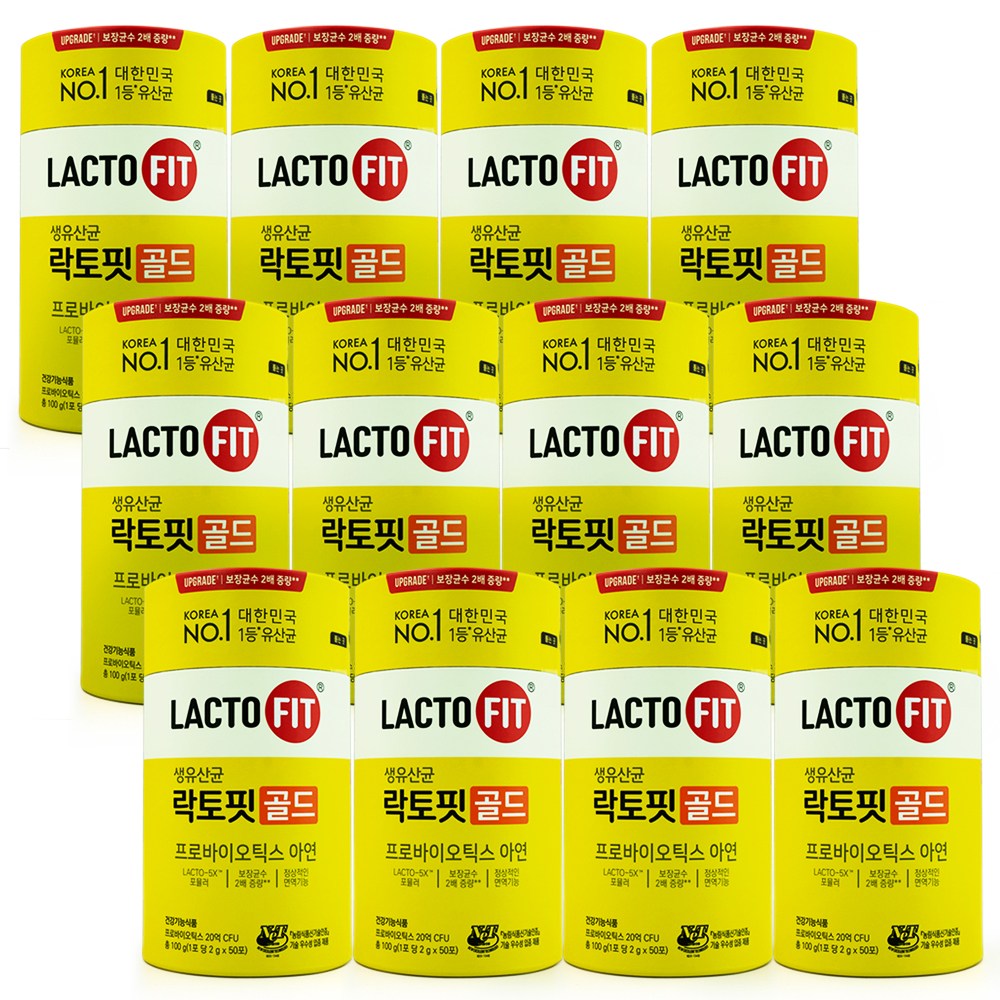 락토핏 생유산균 골드 프로바이오틱스 아연, 2g, 600개 118,500원