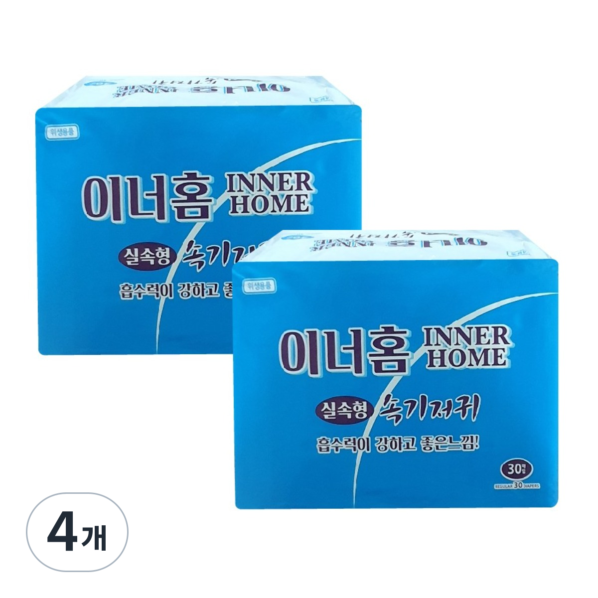 이너홈 절약형패드 / 성인용 속기저귀(실속형) / 산모용 패드, FREE, 30개입, 4개 16,770원