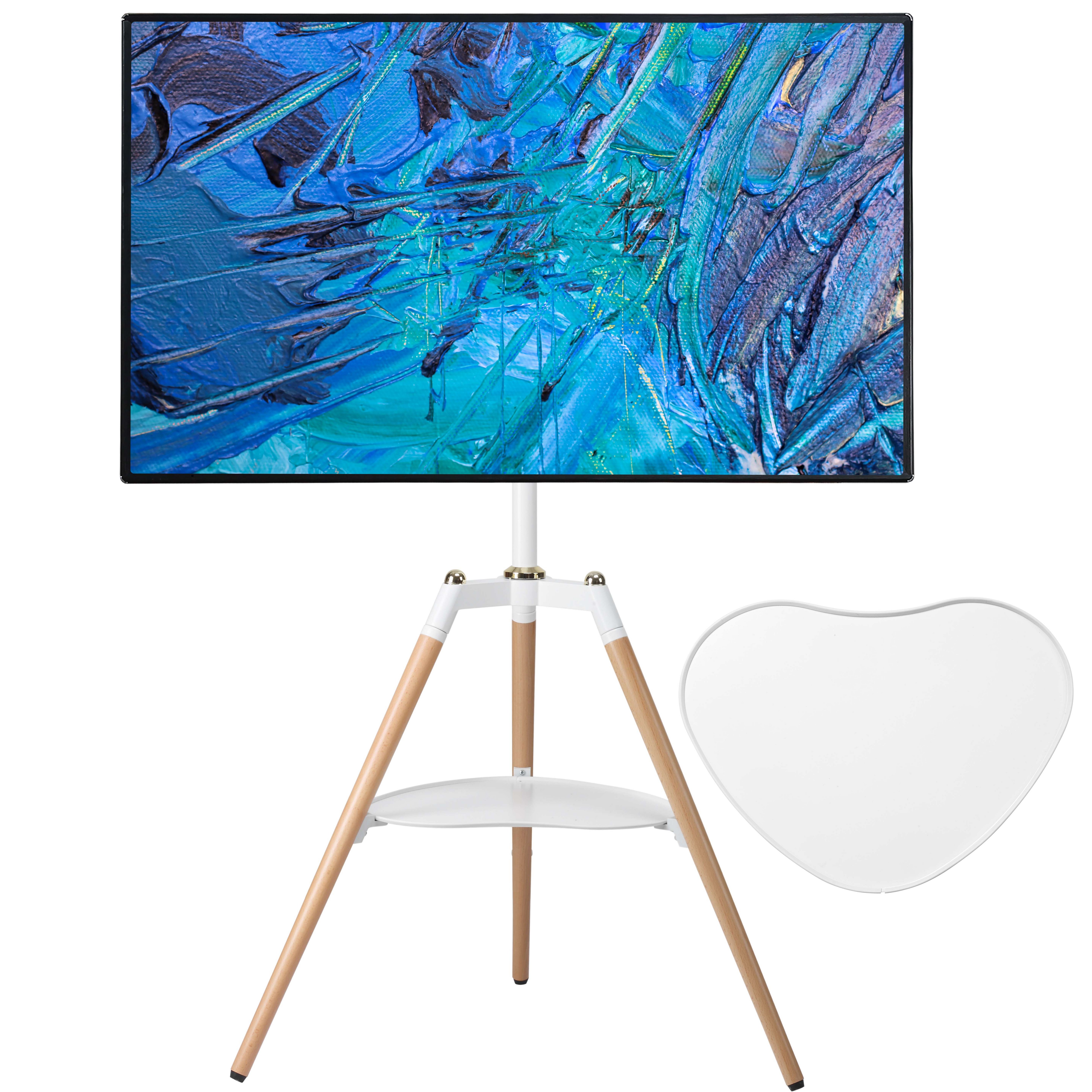 ETHU TV받침대 이젤형 모니터 거치대 티비스탠드 32~65인치 삼성 LG 호환가능, 1개 51,900원