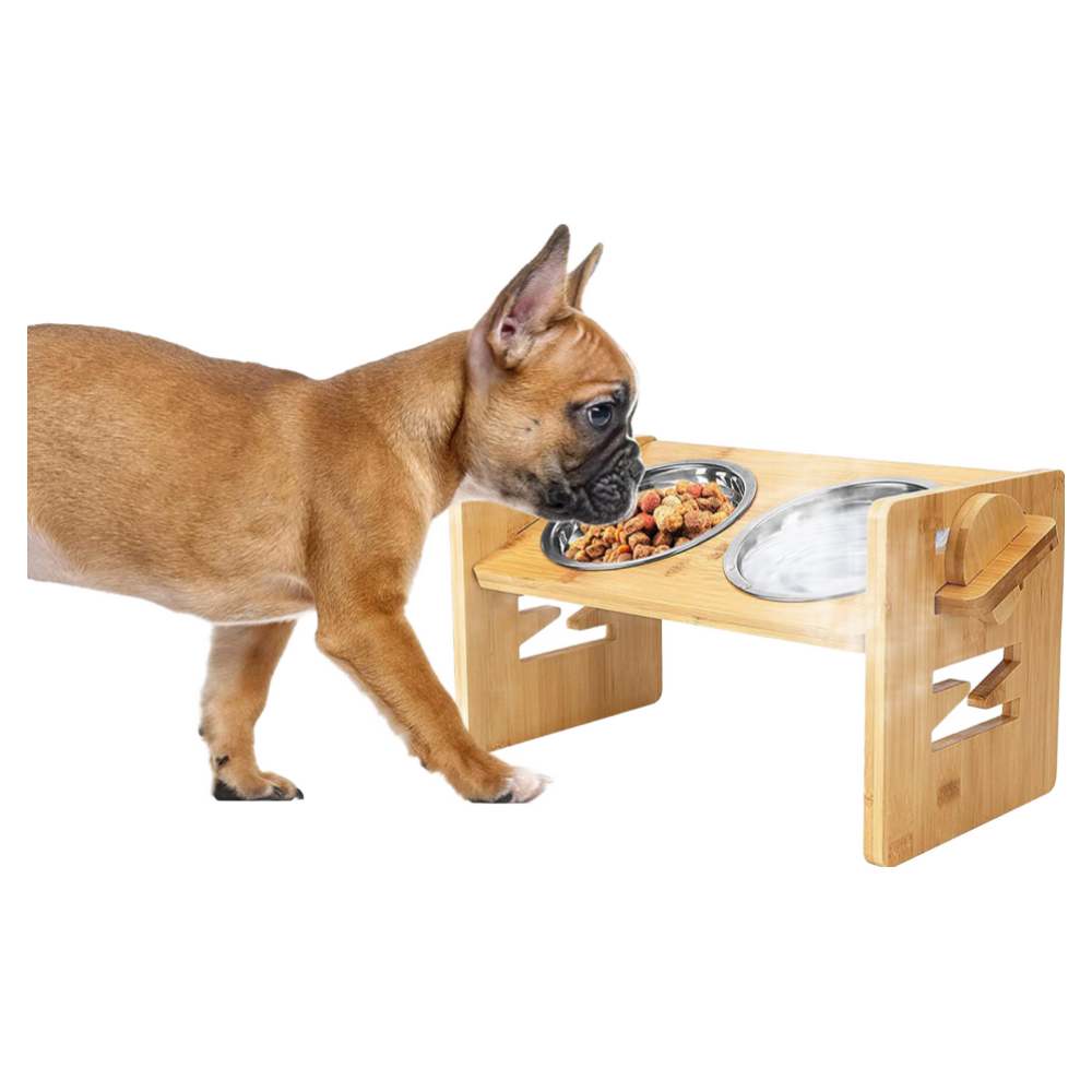 슈프렌 반려동물 6단계 높이조절 급식대 밥그릇 2구, 1세트 19,800원