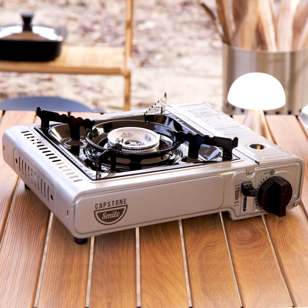 캡스톤 스마일 고화력 휴대용 부르스타 캠핑버너 휴대용가스렌지 레트로탄컬러 777모델 / 세트 97,500원