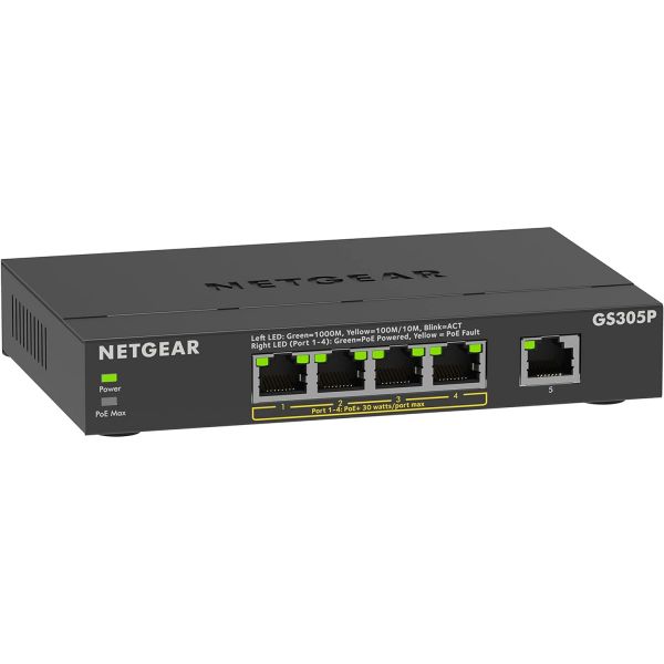 NETGEAR 16 포트 기가비트 이더넷 관리되지 않는 PoE 스위치GS316P x 115W 데스크톱 또는 벽면 장착 146,000원