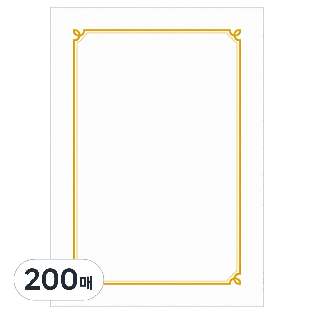 우진산업 금박테두리상장용지 300 로얄G1 28,100원