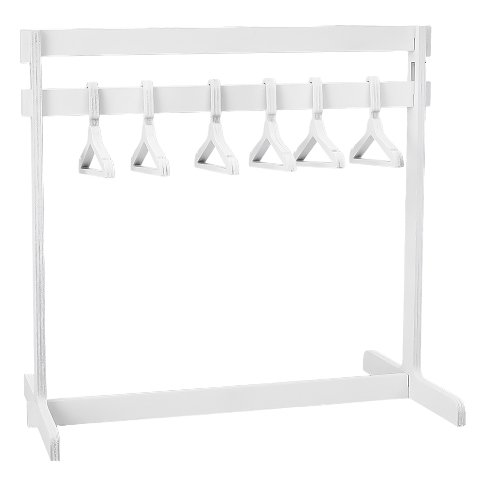 1세트 나무 미니 인형 옷걸이 화이트 미니어처 옷장 305x179x301mm 19,000원