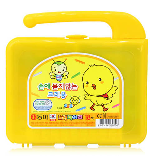 동아 노랑병아리 손에 묻지 않는 크레파스 18색 4,070원