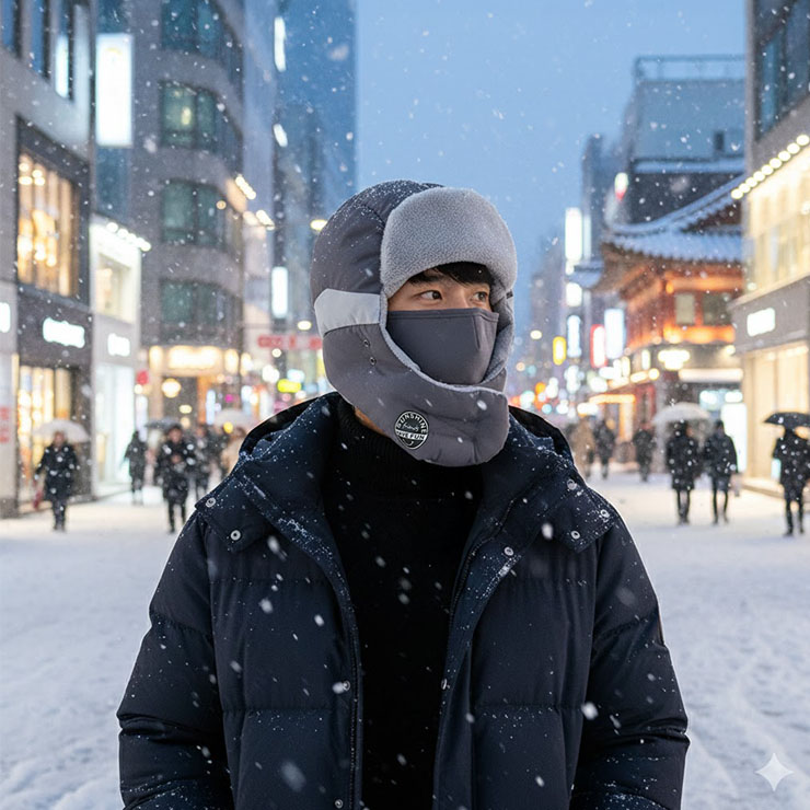 픽커스 방한 풀커버 기모 귀달이 군밤모자 5,910원