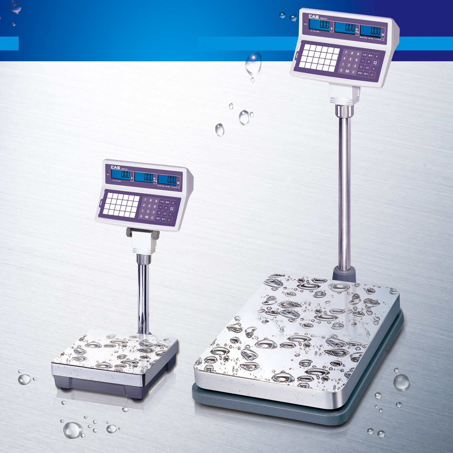 카스 방수형저울 EB-150WL 금액표시저울 수산시장 활어 충전식 150kg 502,400원