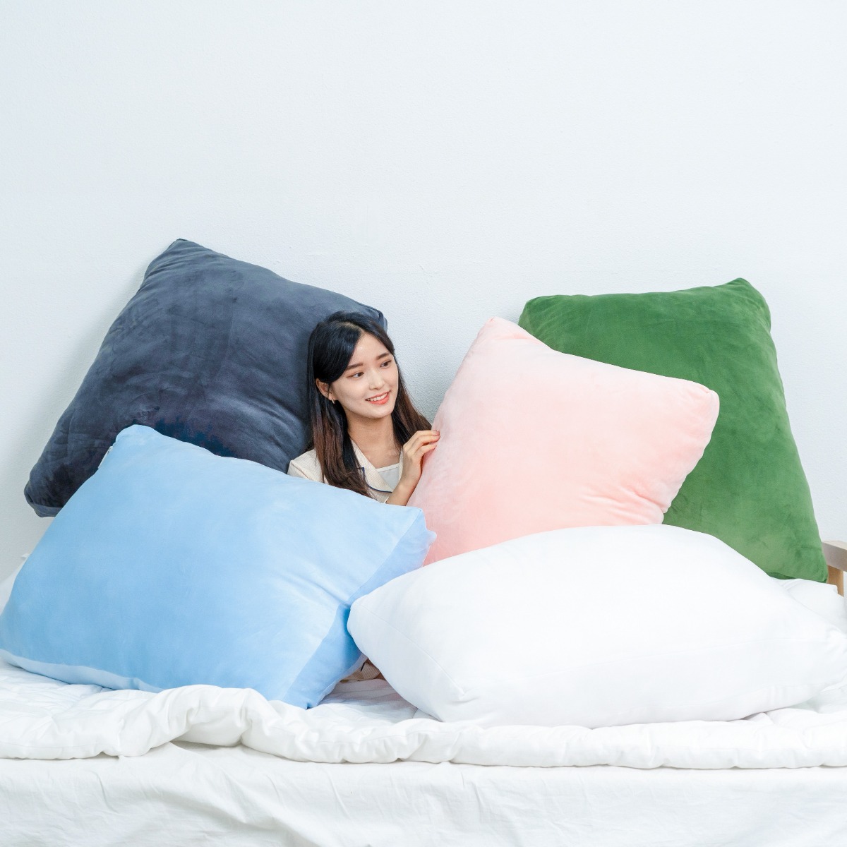 슬립슬러 말랑구름필로우 대형쿠션 애착필로우 5colors, 다크그레이 19,900원