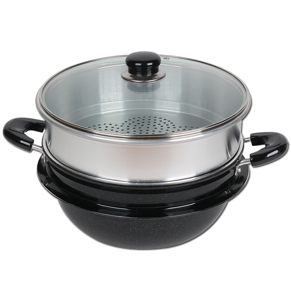 센서블 2단 3단 대형 찜통 만두 찜솥 대게 조개 찜기 가정용 업소용 곰솥 특대형 킹크랩 찜냄비, 1개, 2단30cm 48,100원