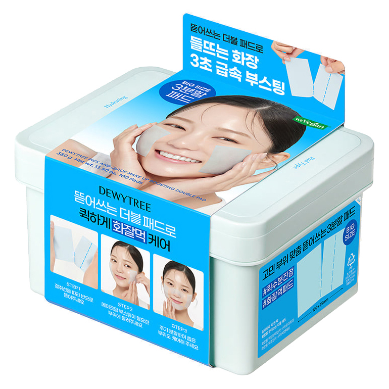 듀이트리 픽앤퀵 화장발 뜯어쓰는 더블 패드 380g, 100매입, 1개 15,190원