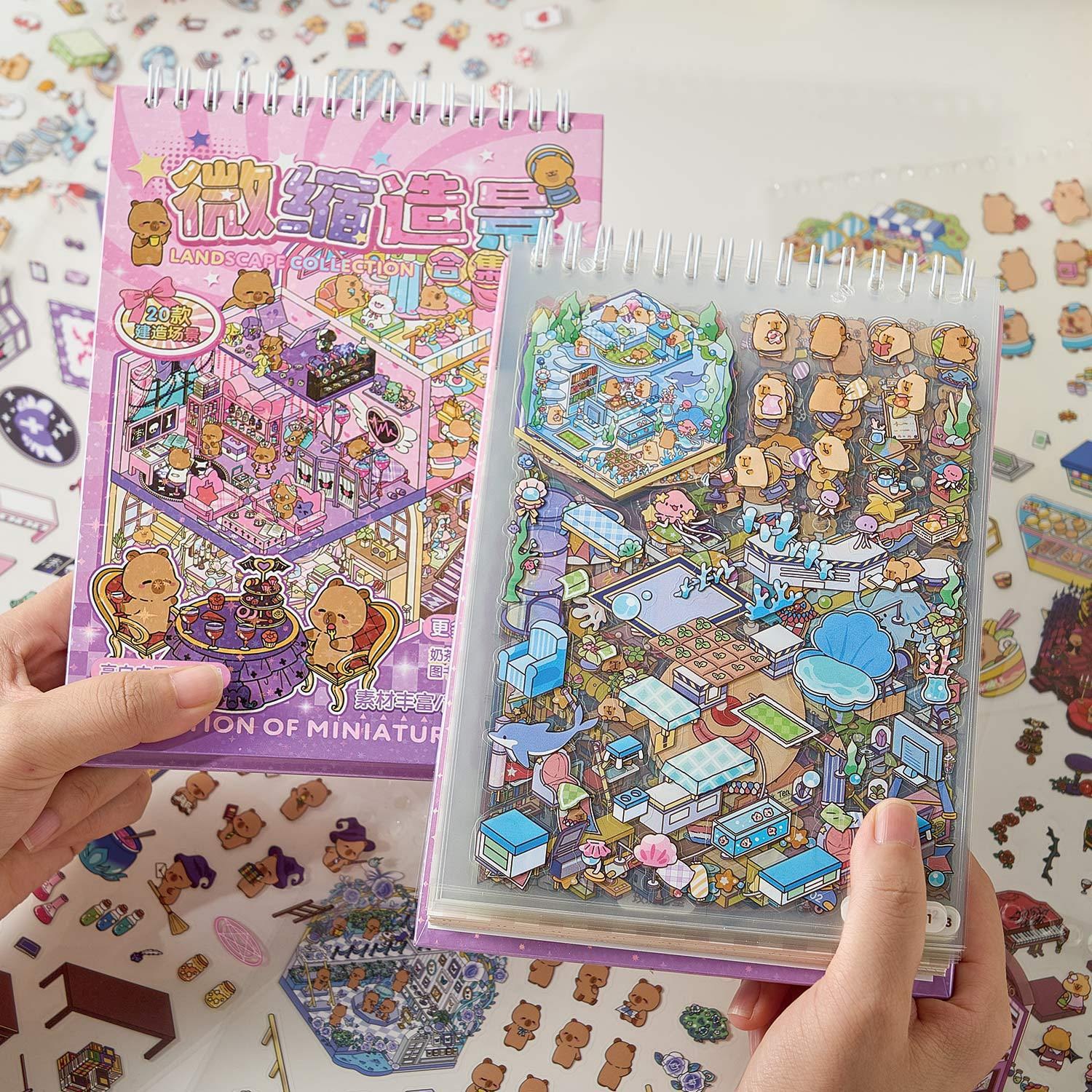 몽팡팡 3D 집꾸미기 DIY 스티커북, 카피바라, 1개 14,900원