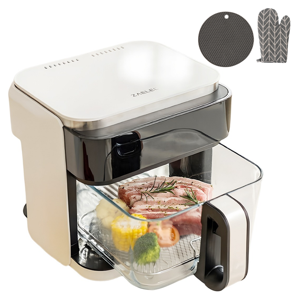 자일렉 대용량 글라스 에어프라이어 5.5L, 화이트, ZL-264DA 79,900원