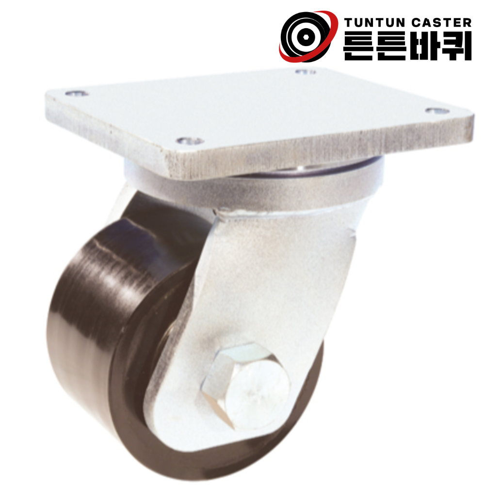 3000kg 초고중량 20cm 회전형 우레탄바퀴 산업용 캐스터 초고하중 하역 장비 지그 기계 운반 조선 중공업 항만 제철 131,300원