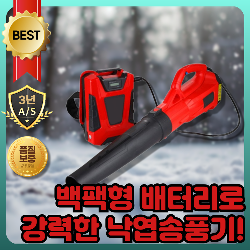 파워백 제설겸용 낙엽송풍기 무선 송풍기 브로워 에어건 충전송풍기 청소기, 2세트 410,000원