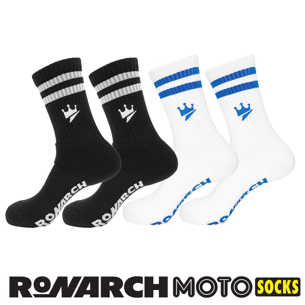 로나크 모토삭스 크라운심볼 (발목보호) 남여공용 두꺼운 쿠션양말 1~4족 스포츠 프리미엄 장목양말, 카라비너포함, 4개, 화이트+블랙 37,800원