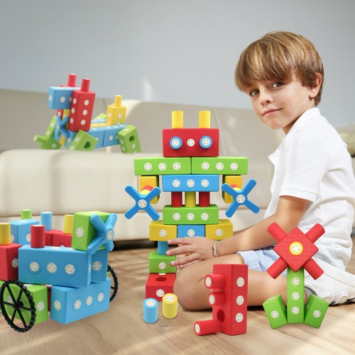 토이머스 소프트 회전 자석 벽돌 블럭 113p 396,000원