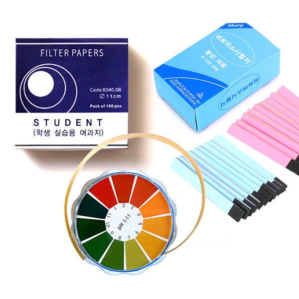 규격선택 ph시험지 염화코발트지 리트머스지 여과지 산도측정 리트머스종이 PH 4,500원