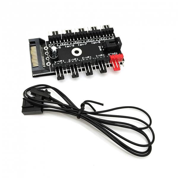 조이쿨 PWM 4핀 10포트 팬 허브/JC-10 FAN HUB/SATA 전원공급/팬 컨트롤러/3M 테이프/PWM 컨트롤 기능/3핀 팬도 사용가능 4,900원