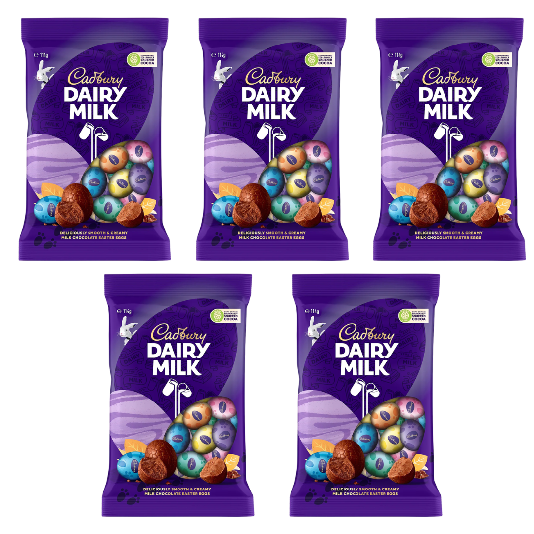 캐드버리 밀크 초콜릿 부활절 에그 Cadbury Dairy Milk Chocolate Easter Eggs, 5개 53,800원