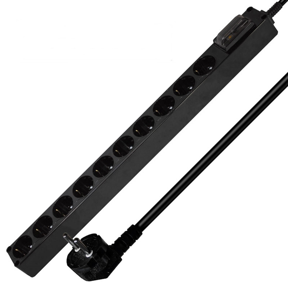 현대일렉트릭 국산멀티탭 누전차단기 블랙멀티탭 2800W 10구 AC250V 16A 36,800원