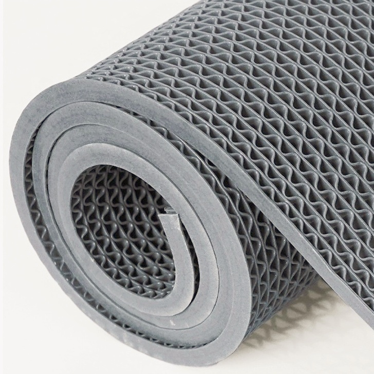 Fowod 방수고무매트 미끄럼방지 우천 야외 PVC 바닥 깔개 패드 현관매트 미끄럼방지 수영장 롤매트, 1개, 그레이5.5t 26,800원