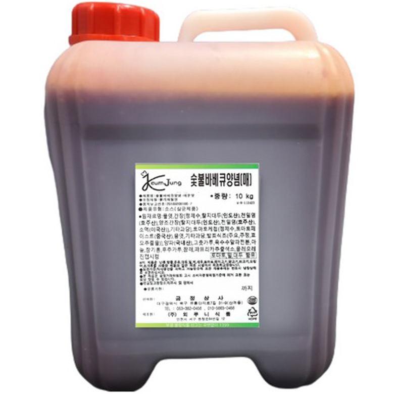 뫼루니식품 숯불바베큐양념소스 매운맛, 1개, 10kg 50,900원