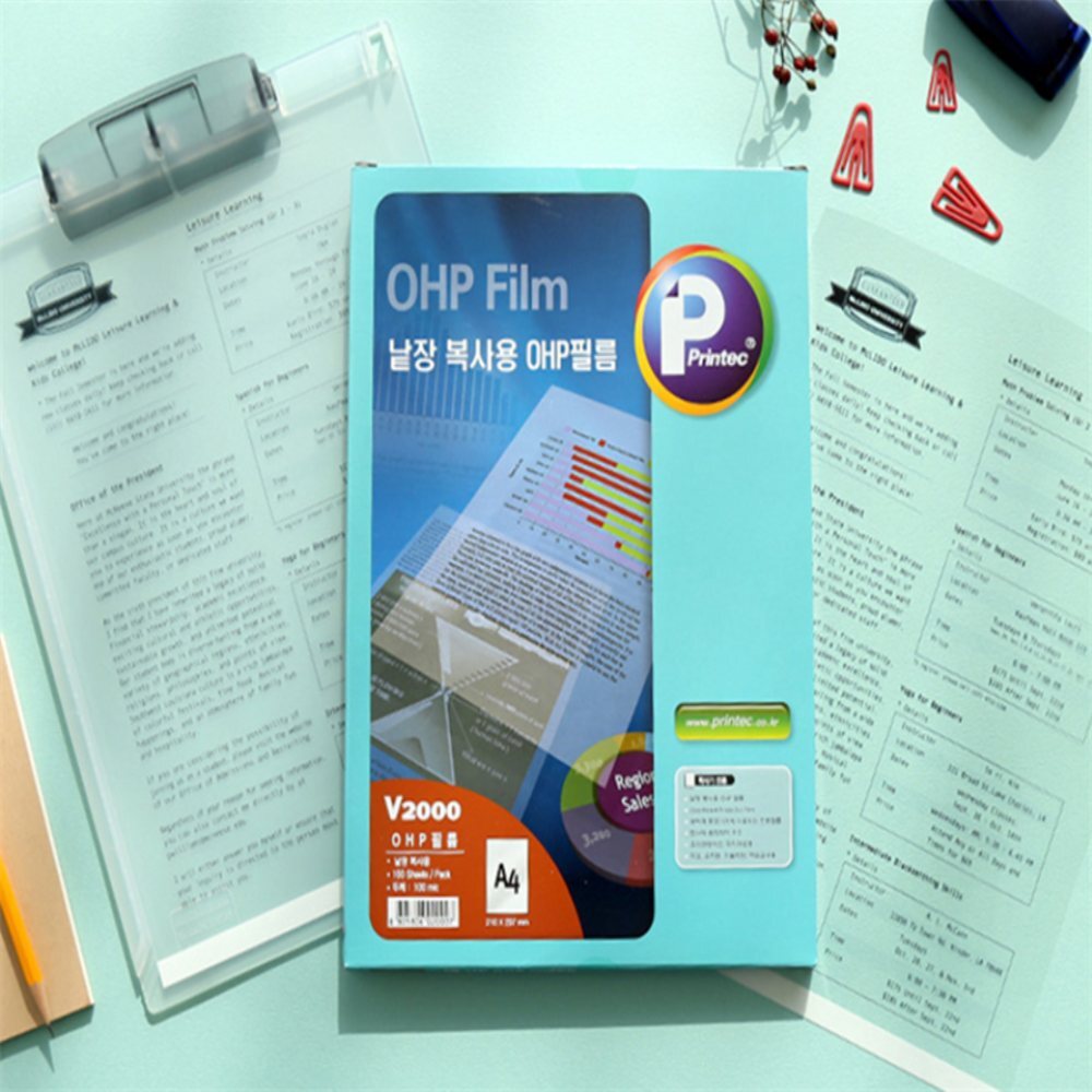 다파라 복사기 OHP 필름 100매 (프린텍 V2000) 16,600원