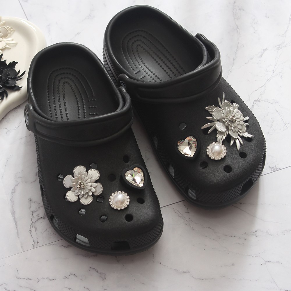 OK신꾸 플라워 슈참 6P 파츠 세트 슬리퍼 신발 꾸미기 장식 13,800원