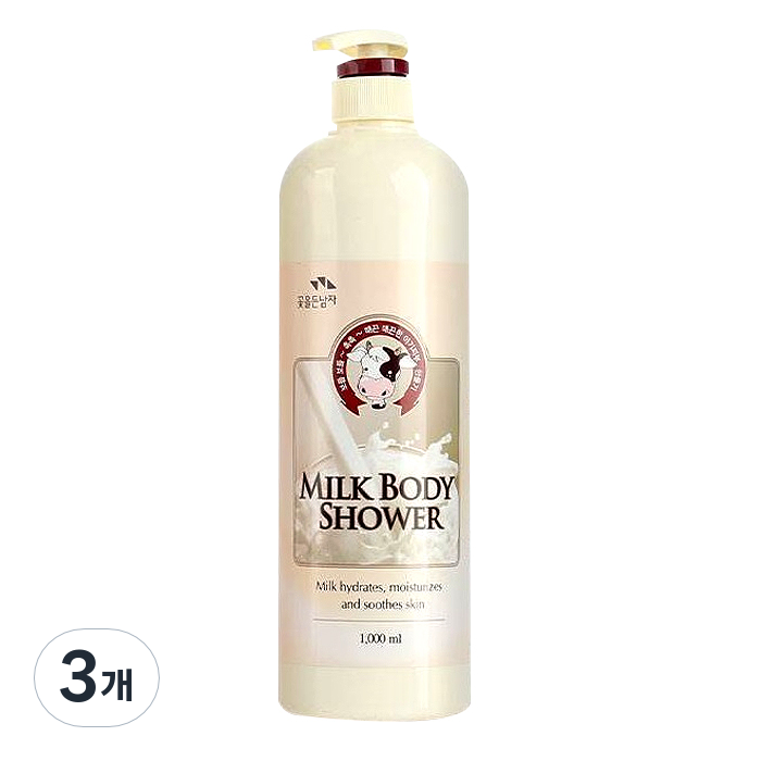 꽃을든남자 우유바디샤워 1000ml 바디워시, 1L, 3개 24,880원