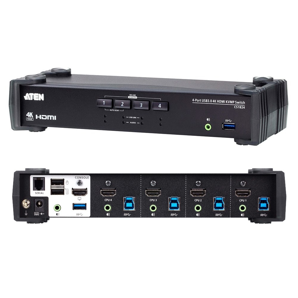 ATEN 4포트 USB3.0 4K HDMI KVMP 스위치 CS1824 680,000원