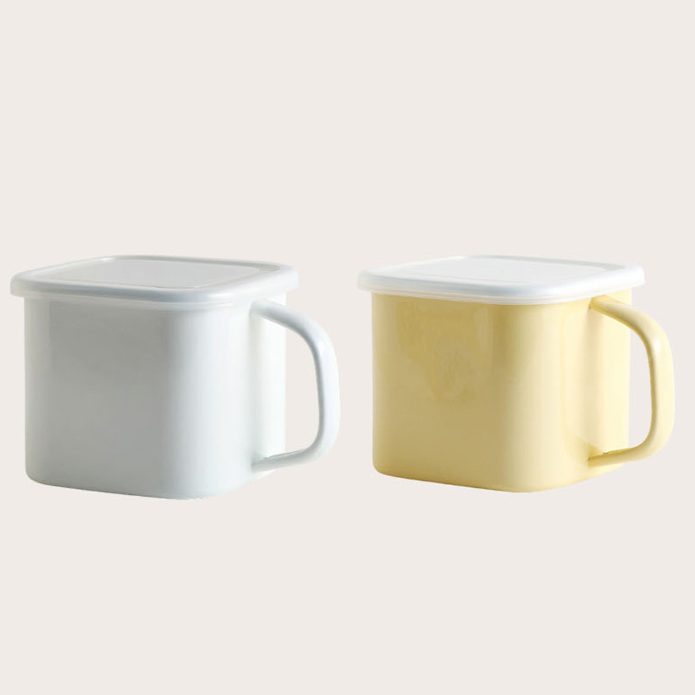 트래블앤쿡 IH 법랑캐니스터 밀폐용기 손잡이 사각법랑냄비 32,000원