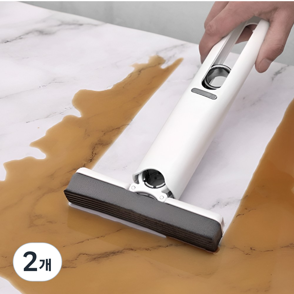 레츠팡 자취생 필수템 미니 밀대걸레 핸디맙 (물기제거 스퀴지 다용도 클리너), 2개 26,900원