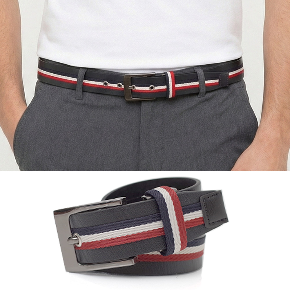 어바인 삼선라인 골프벨트 캐쥬얼 웨빙 허리띠 9,900원