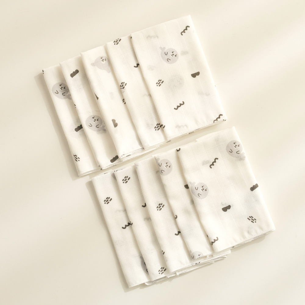 리에또 밤부 엠보 가제 무형광 아기 신생아 손수건 10매 15,900원