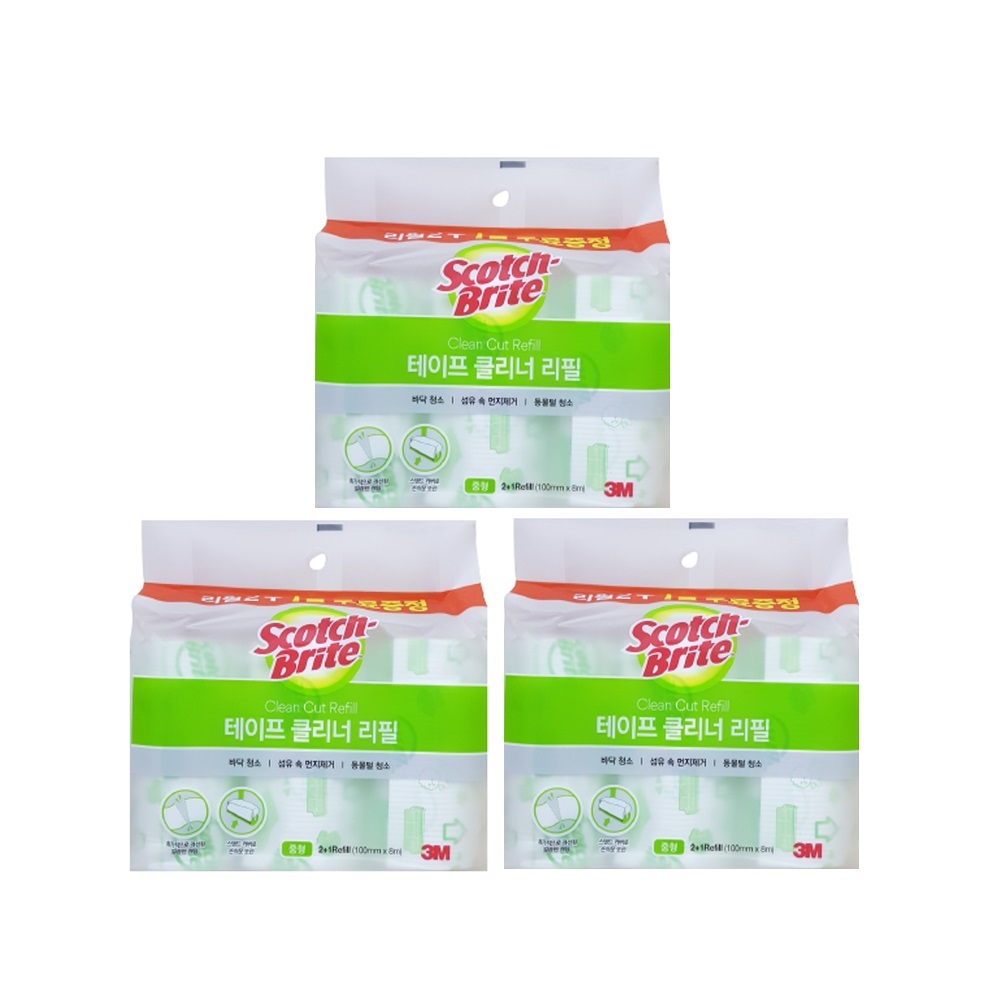 3M 스카치브라이트 중형 테이프클리너 리필(2+1입) 23,950원