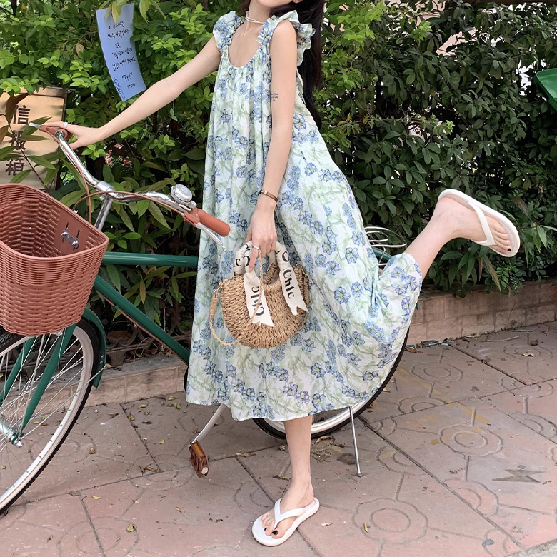 구디프 여성용 브리즈 셔링 나시 롱 원피스 25,640원