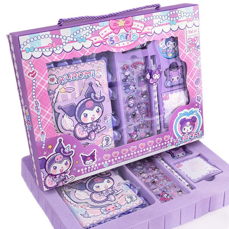TN77 산리오 귀여운 캐릭터 학용품 초등학생 다이어리 꾸미기 다꾸 필기구 문구세트 선물세트, 쿠로미 A타입, 1개 16,530원