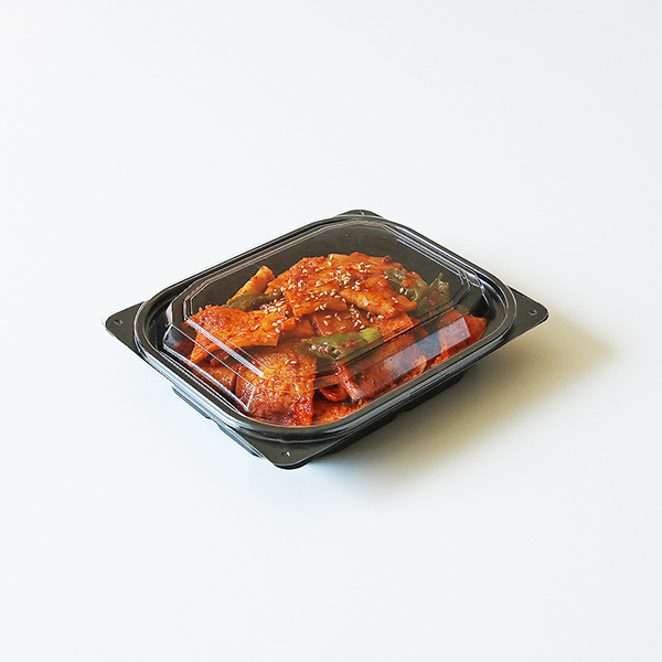 [박스] 일회용반찬용기 GD-003 검정 뚜껑포함, 600세트 89,000원