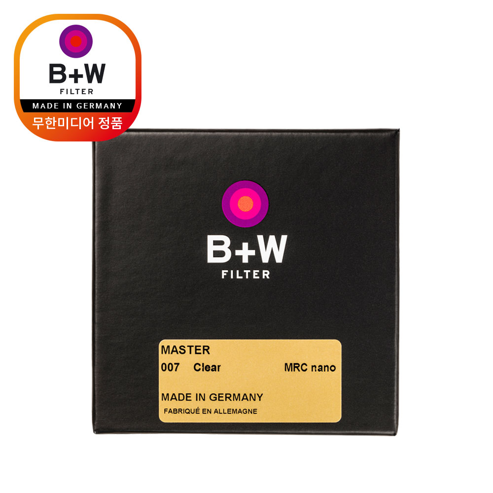 (컴온탑) 슈나이더 B+W MASTER MRC nano 007 Clear 72mm 필터 90,500원