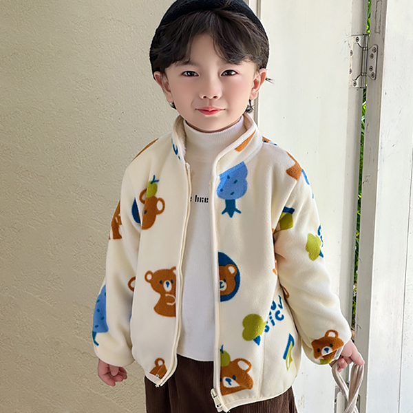 몽실이 퍼안감 폴라폴리스 집업점퍼 유아동 캠핑 외출 나들이 22,900원