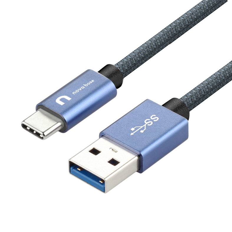 노바베이스 USB3.2 Gen2 10Gbps A to C 타입 고속충전 데이터 케이블, 블루, 1개, 100cm 13,900원