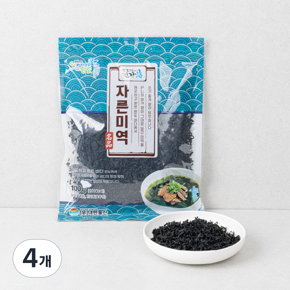 완도건강해 자른 미역, 100g, 4개 15,060원